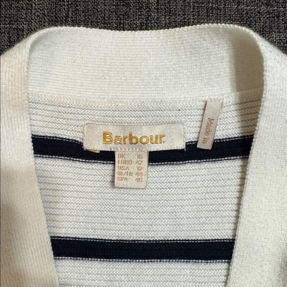 Barbour Mariner Stripe Cotton Cardigan - Picture 5 of 10